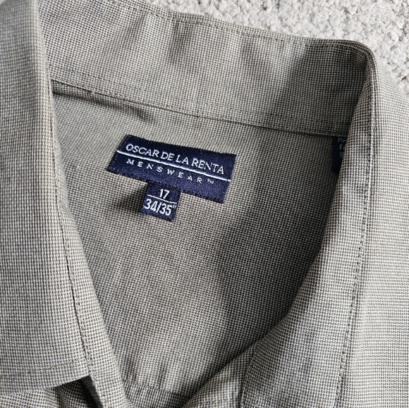 Oscar De La Renta menswear Size L button up shirt kase - Picture 2 of 6